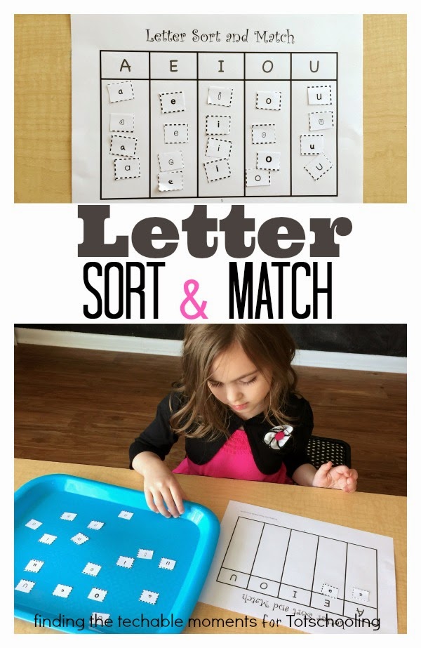 Upper and Lowercase Sort & Match Free Printable