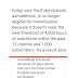 Kene Terminate dari Youtube Monetization