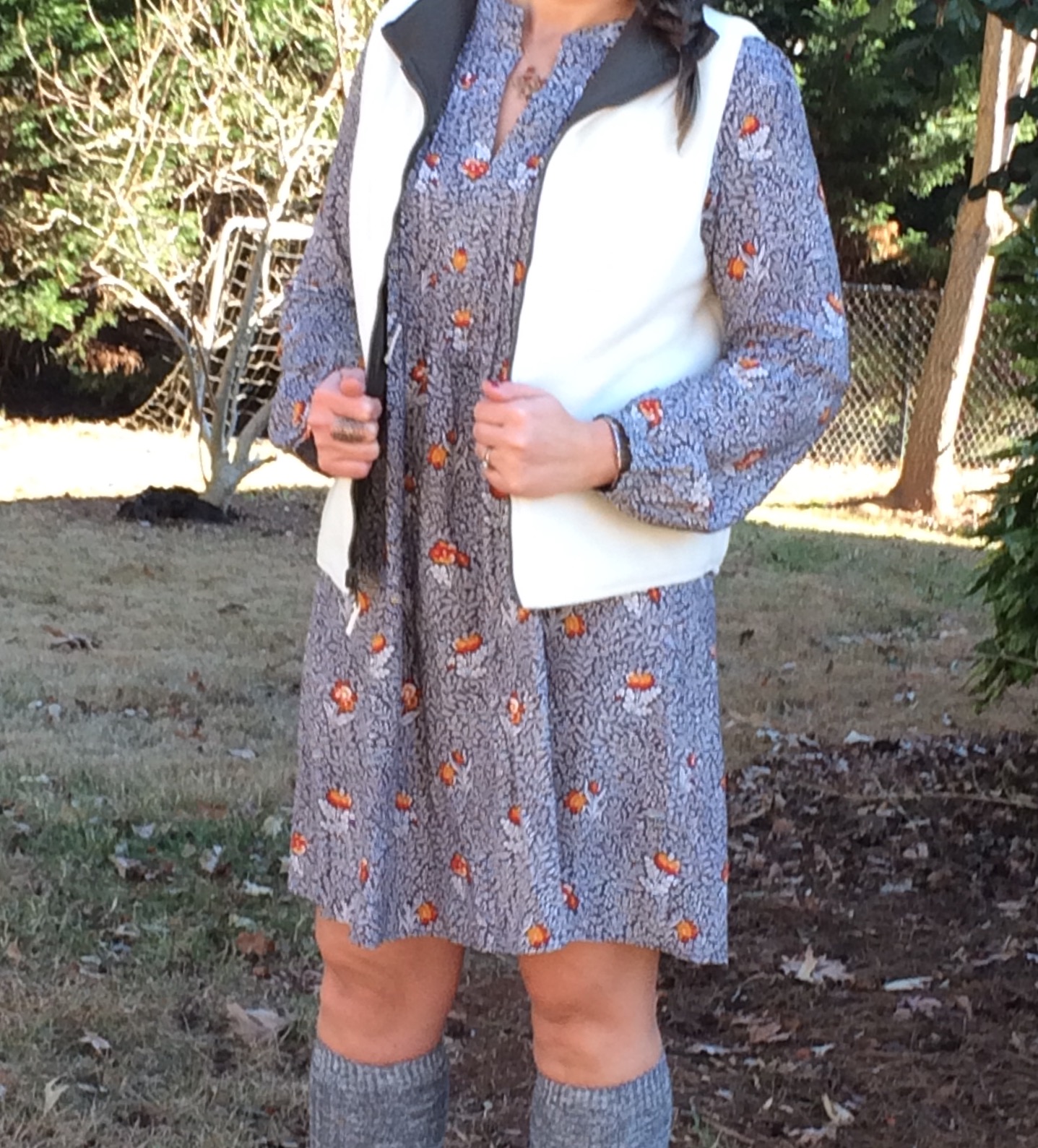 floral dress boots