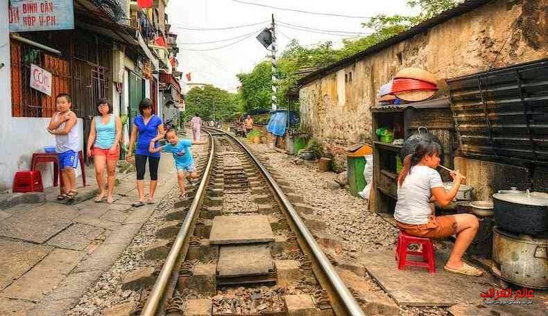 قطار، الأزقة الضيقة، فيتنام