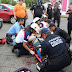 Conductor de camioneta se estrella contra motociclista en esquina de Santa Ana