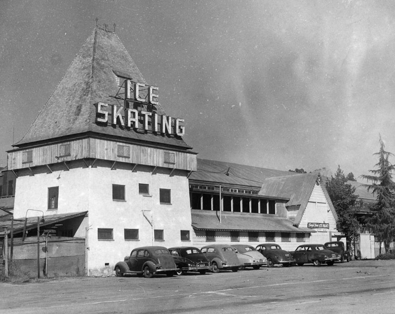UCLA Faculty Association Ice Skating in Westwood 1949