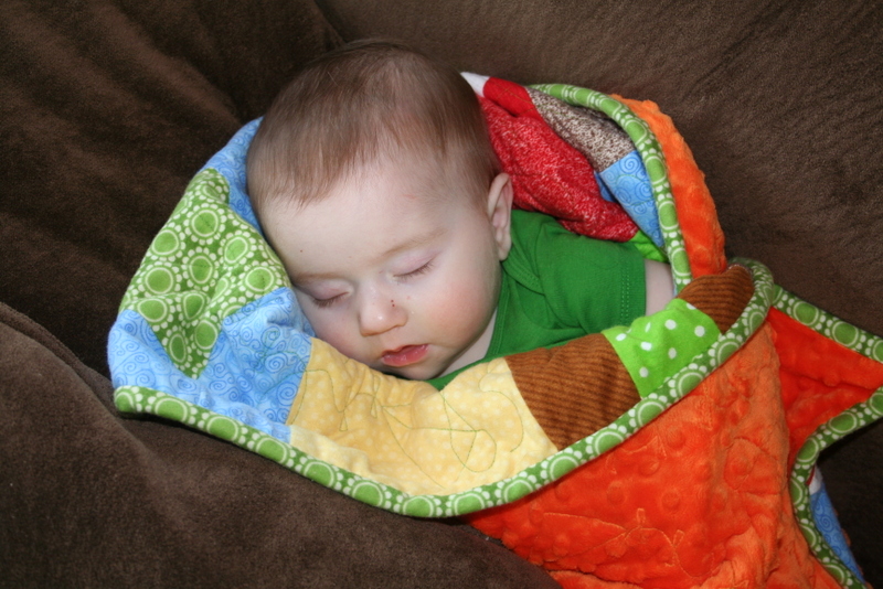 The Fearsomely Fantastic FIVE! Sleeping Baby (with Quilt)