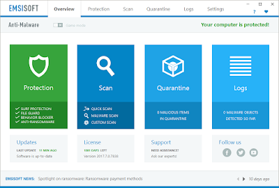 Emsisoft Anti-Malware 2018.11.0.9073