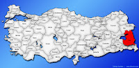 Van ilinin Türkiye haritasında gösterimi