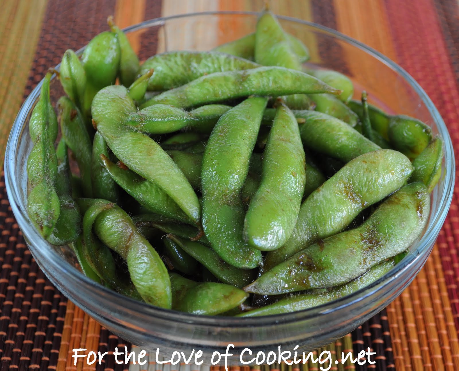 Soy Sesame Edamame For the Love of Cooking