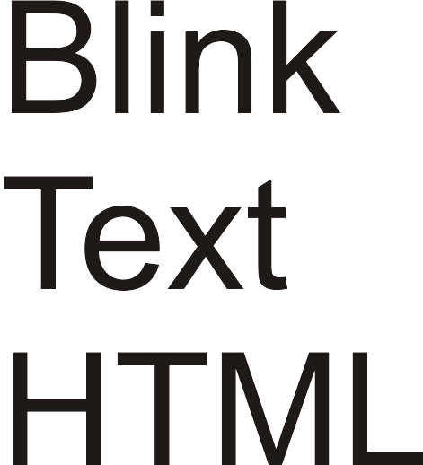 Text Blink. Blinking text. Make txt