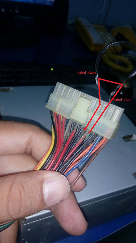 cara jumper power supply ATX supaya langsung nyala TX
