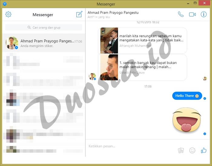 Chat di Messenger PC