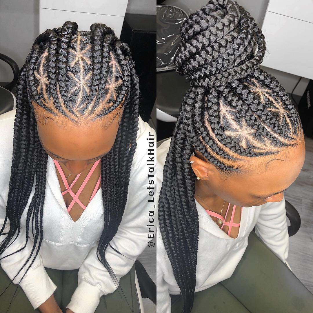 Half Cornrows Half Braids Hairstyles Latest Fabulous 2022 Styles You