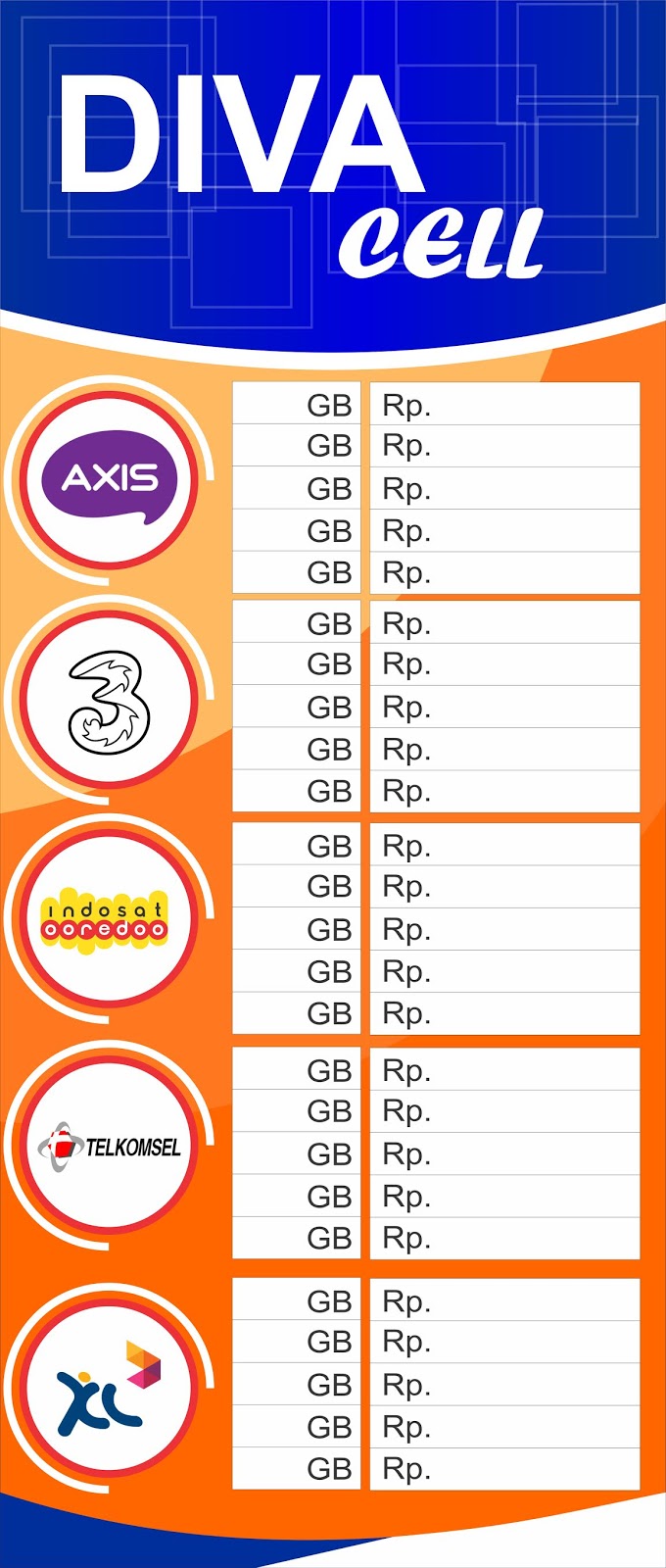 Contoh Spanduk Jual Kartu Internet