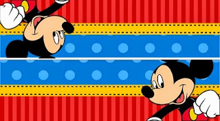 Mickey en Azul y Rojo: Kit para Fiestas para Imprimir Gratis. Mickey en Azul y Rojo: Kit para Fiestas para Imprimir Gratis.