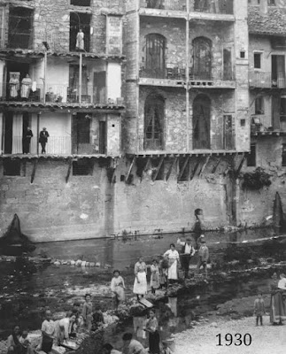 Valderrobres, 1930, puente piedra, fonda Valderrobres, 1930, puente piedra, fonda