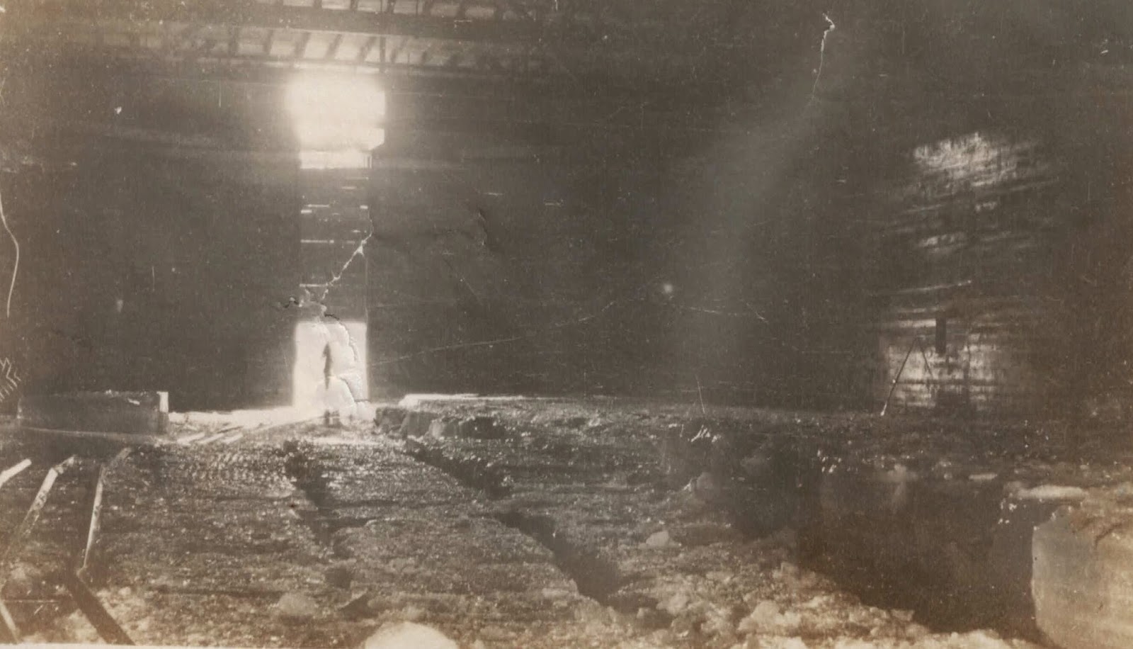White Memorial's Ice House Ruins Tour Stacking and Storing Ice in the