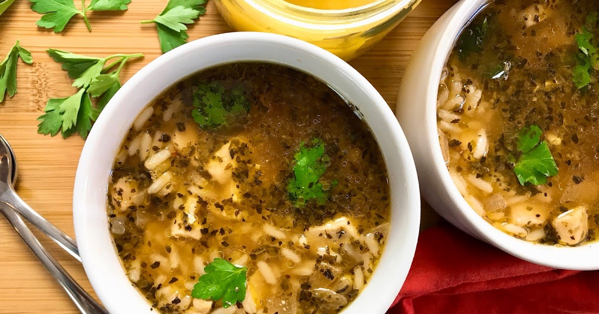 Chicken and Rice Soup with Ghee