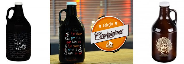 Para cada tipo de pai há uma coleção de growler da My Growler