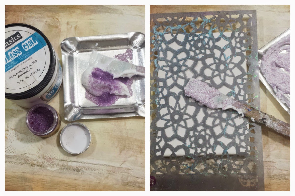 Finnabair Art Recipe Wednesday Textures and Pastels mini collage