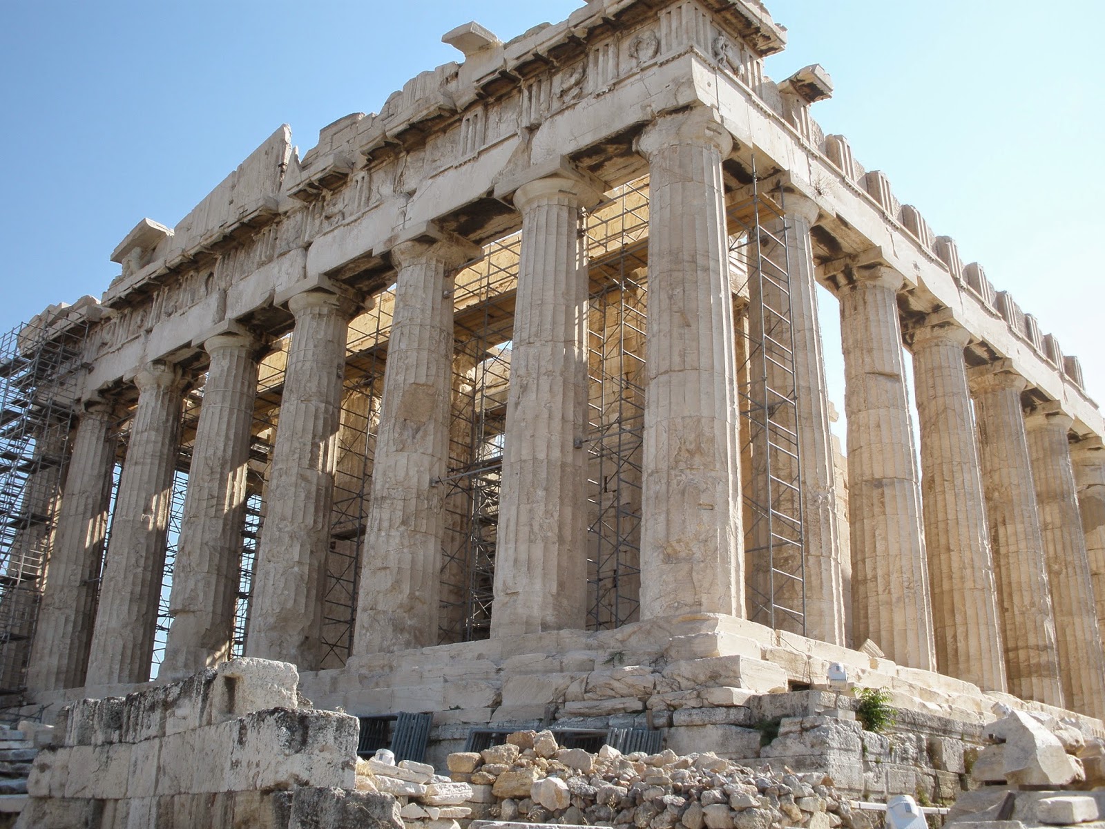 Partenón, Atenas uno de los templos antiguos que se conservan.