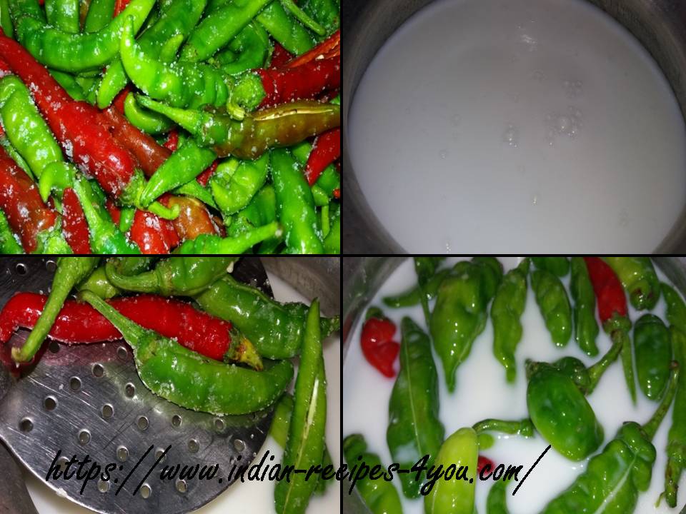 How to Make Sun Dried Buttermilk Chillie in hindi by aju Indian
