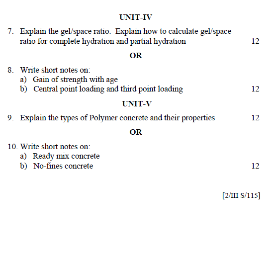 Concrete Technology Notes Pdf