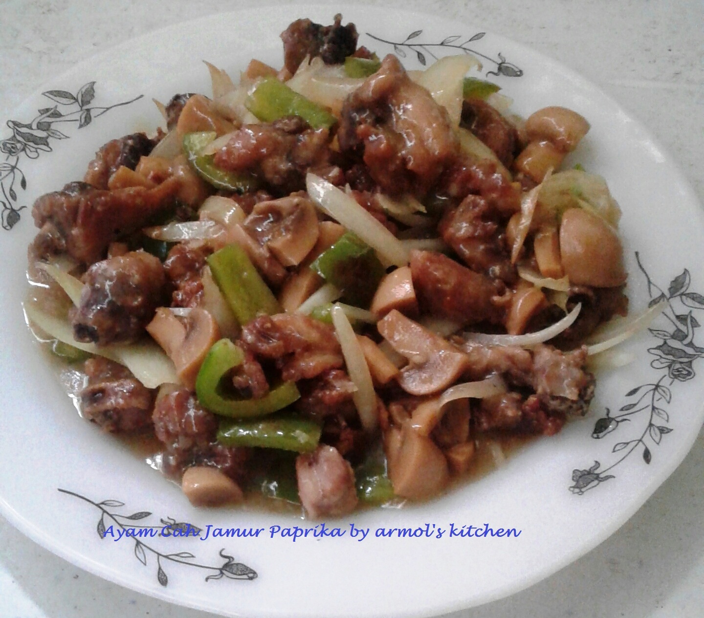 Resep Ayam Cah Jamur Paprika Resep Caca