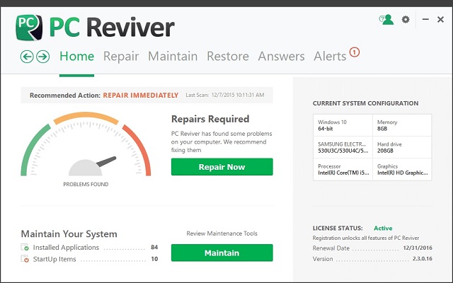 تحميل برنامج صيانة الكمبيوتر بشكل كامل 3.3.3.6 PC Reviver آخر إصدار تحميل برنامج صيانة الكمبيوتر بشكل كامل 3.3.3.6 PC Reviver آخر إصدار