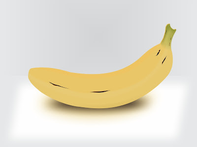 Desenho de uma banana