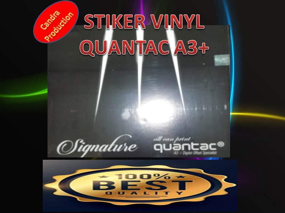 Bahan Sticker Digital Printing 081321477900 Jual Bahan Sticker Vinyl QUANTAC A3+ Type matte