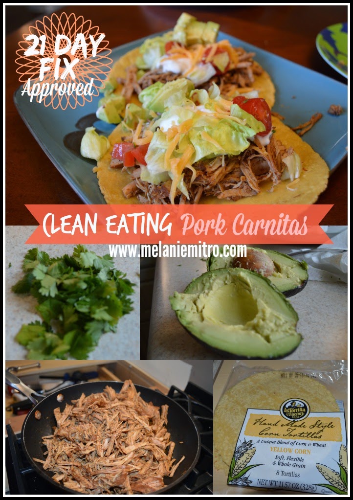 Clean Eating Pork Carnitas, 21 Day Fix Dinner Recipe