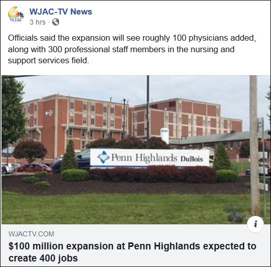 http://wjactv.com/news/local/100-million-expansion-at-penn-highlands-expected-to-create-400-jobs
