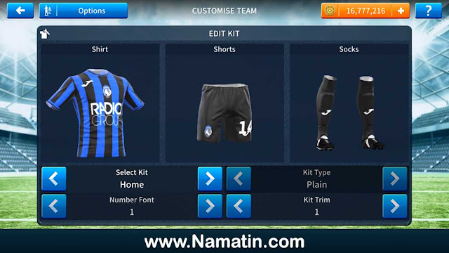 Download Kit Dream League Soccer Atalanta 2021