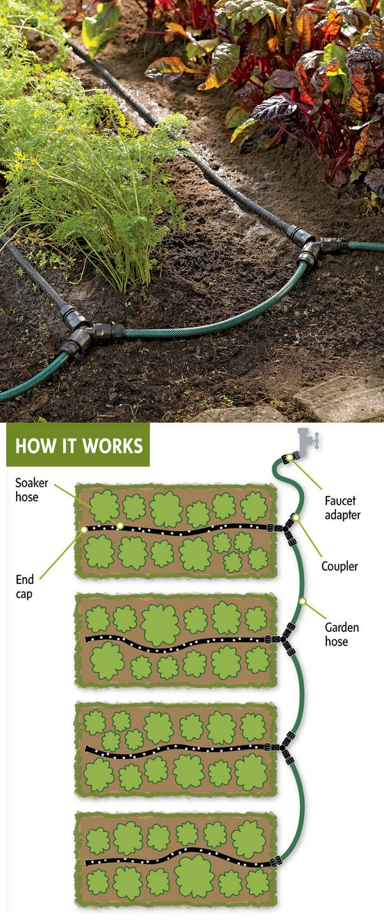 Drip systems for gardens