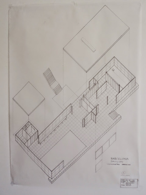 Architecture: Barcelona Pavilion Technical Drawing