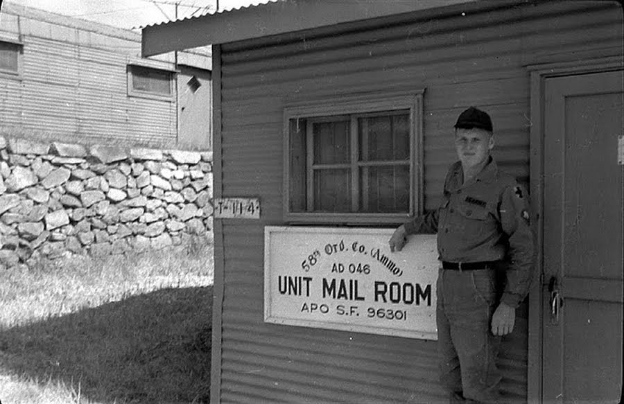 The 58th Ord Co (US ARMY) Mail Room(S.Korea)