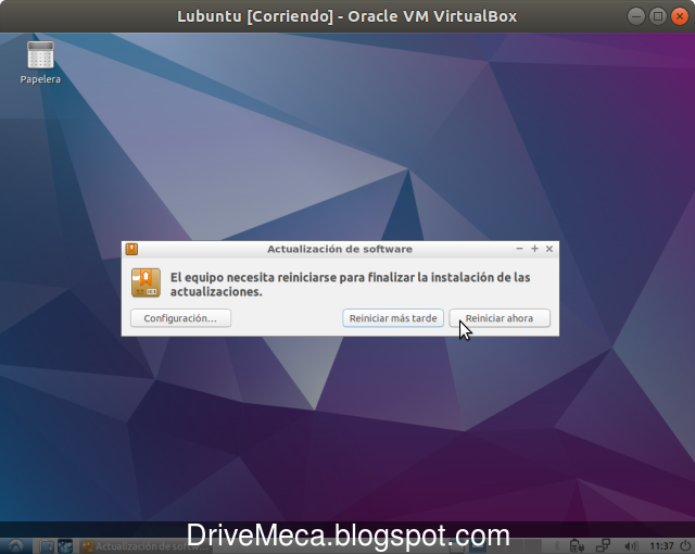 Si se instalo un kernel, debemos reiniciar nuestro Linux Si se instalo un kernel, debemos reiniciar nuestro Linux