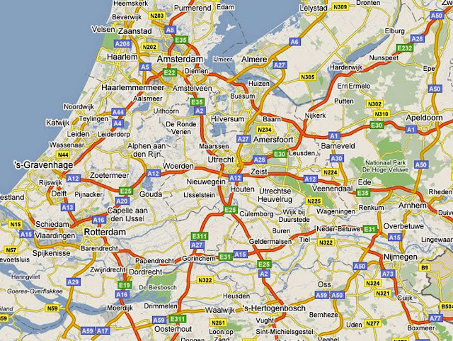 Netherlands Utrecht region map