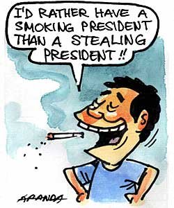 smoking president