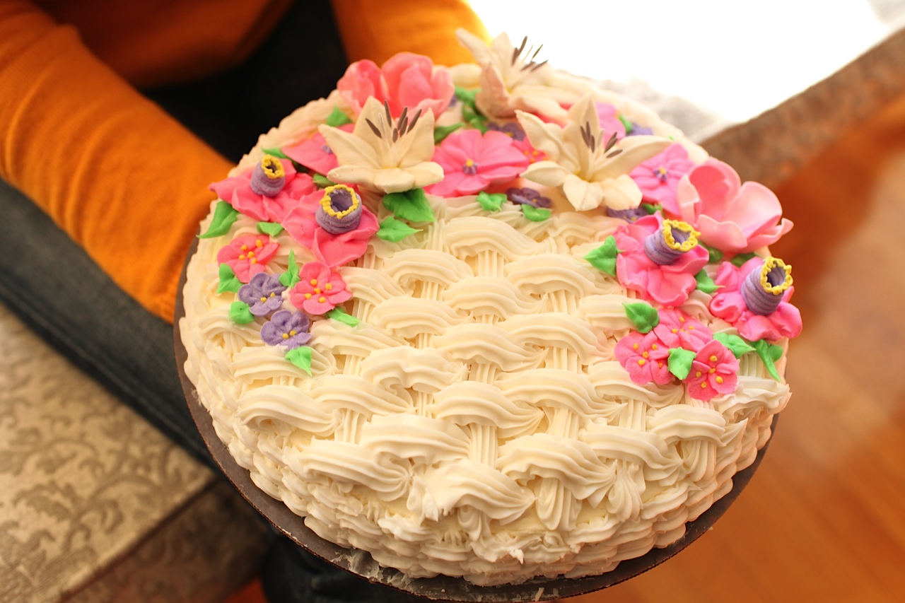 Pixie Crust Flower Basketweave Cake and An Announcement