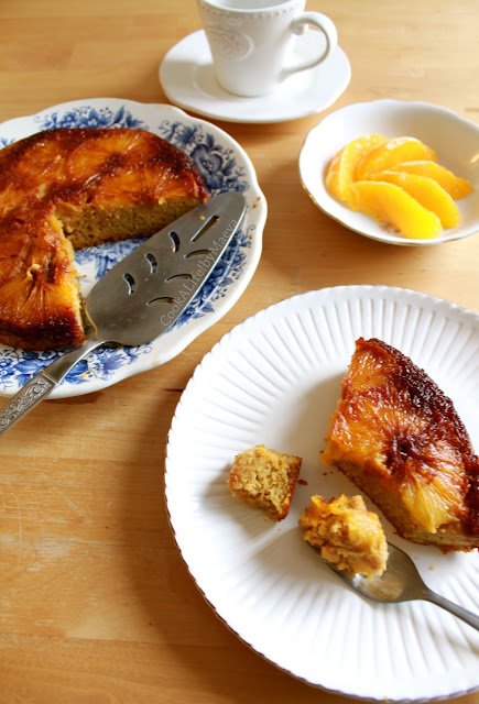 Gâteau renversé, orange et potiron • Pumpkin orange upside-down cake - Cook A Life! by Maeva