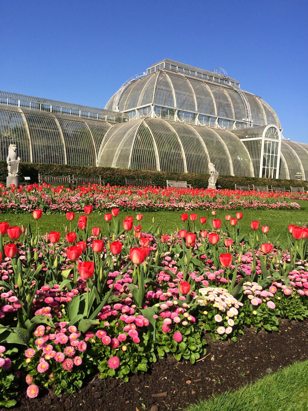 The April Heatwave - Kew Gardens in the Springtime - Roses and Rolltops