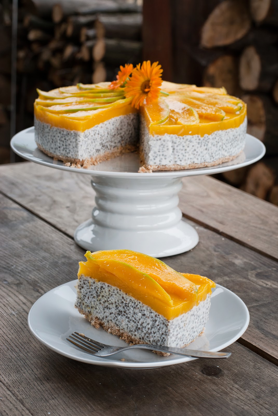 Owocowy tort na zimno bez glutenu bez laktozy