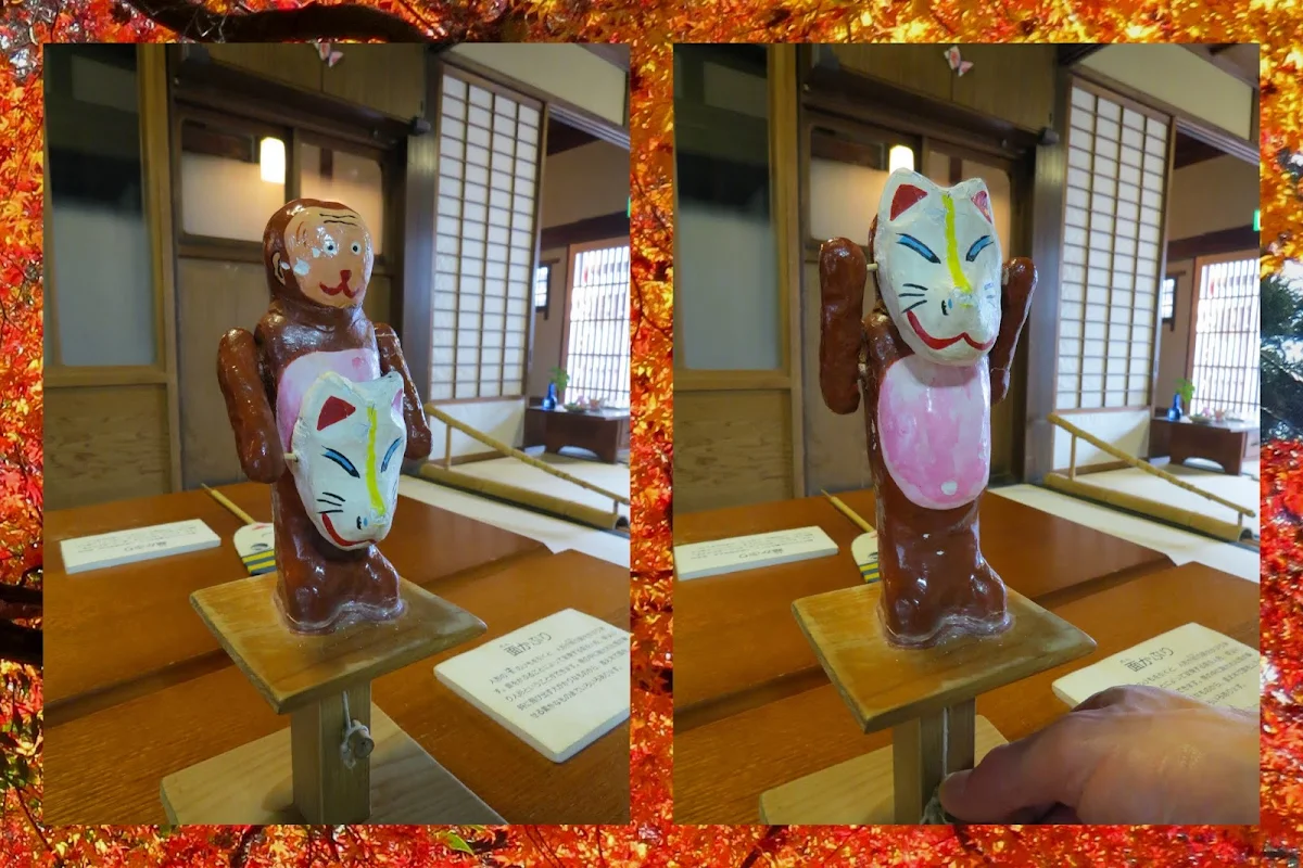 Antique Monkey at Naramachi Mechanical Toy Museum in Nara