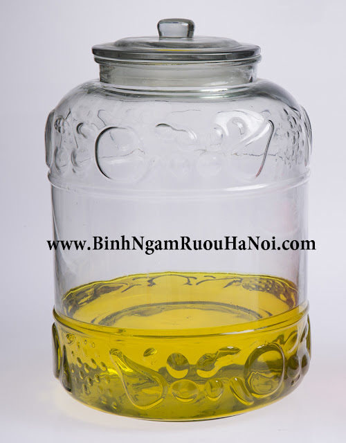 Bình ngâm rượu hoa văn mã T – 10 lít không vòi