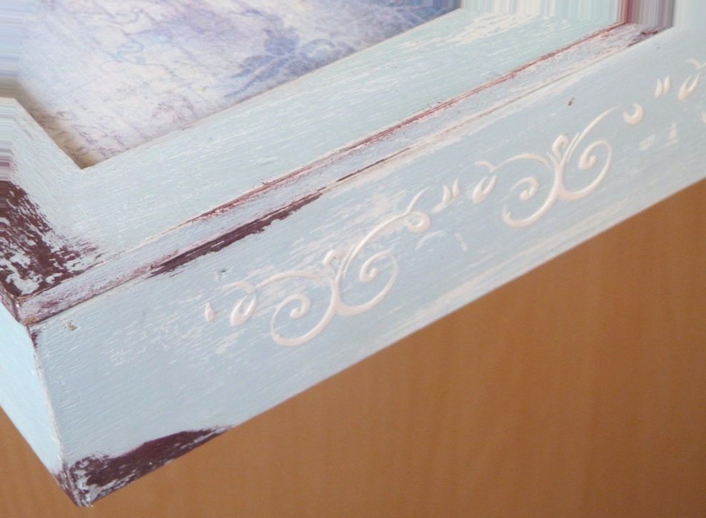 Caja De Madera Decorada Con Decapado Y Decoupage Caja De Madera Decorada Con Decapado Y Decoupage