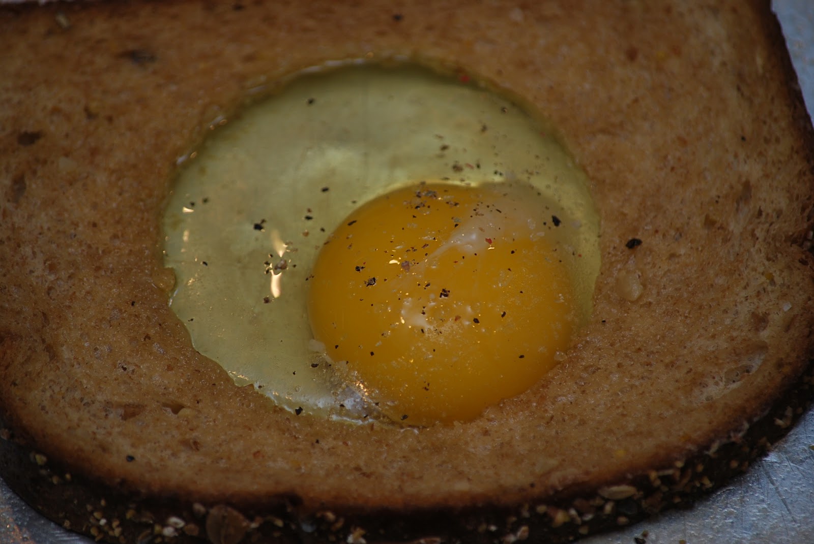 My story in recipes Eggs in a hole