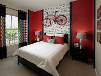 Wandgestaltung Schlafzimmer Rot