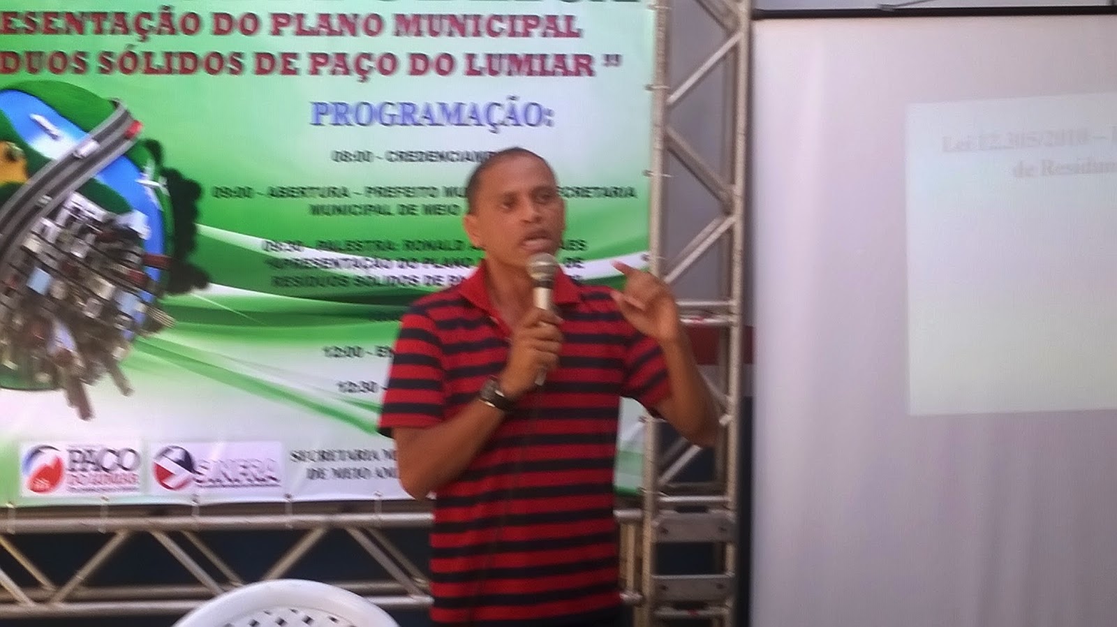 Prefeitura de Paço do Lumiar debate diretamente com a população o  Plano Municipal de Gerenciamento de Resíduos Sólidos e a Implantação do Aterro Sanitário no Município.