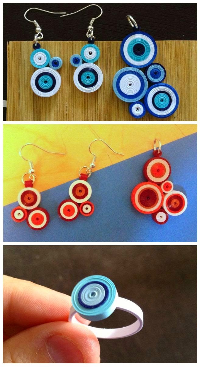 60 jewelry with QUILLING technique! Do it yourself ideas and