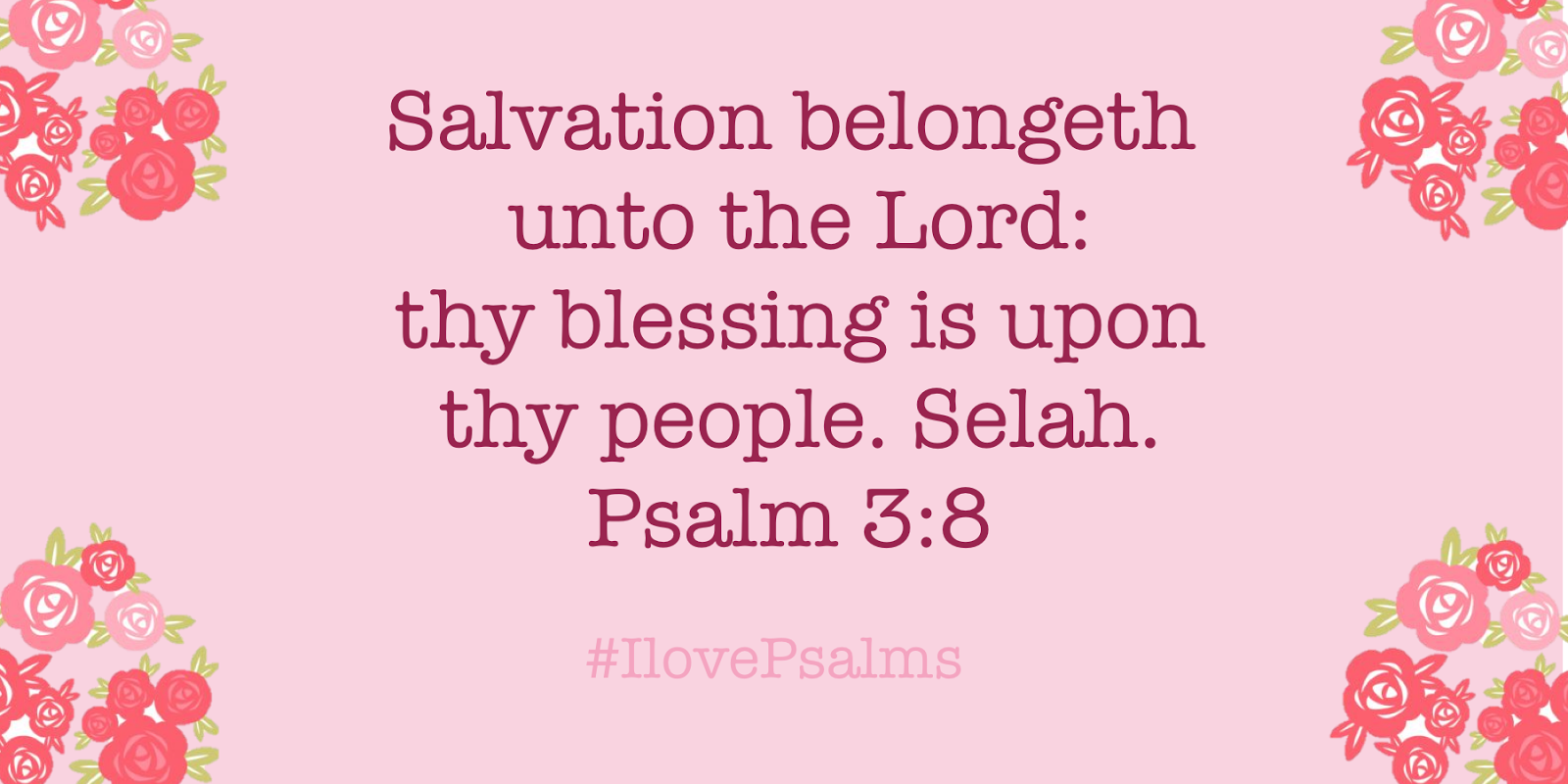 PSALM 3 Salvation belongeth unto the Lord thy blessing is upon thy