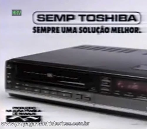 Propaganda do vídeocassete em 1990. Semp Toshiba apresentava as novidades tecnológicas do momento.
